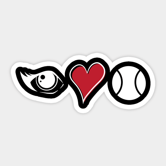 I Love Padel Sticker by whyitsme